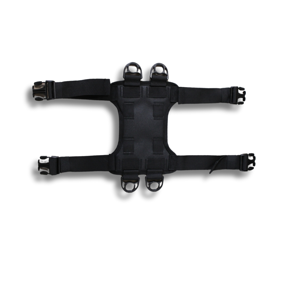 Motorcycle luggage strap base