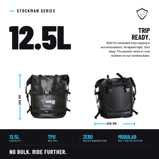 STOCKMAN PANNIER KIT — 50L - NOMAD MOTO