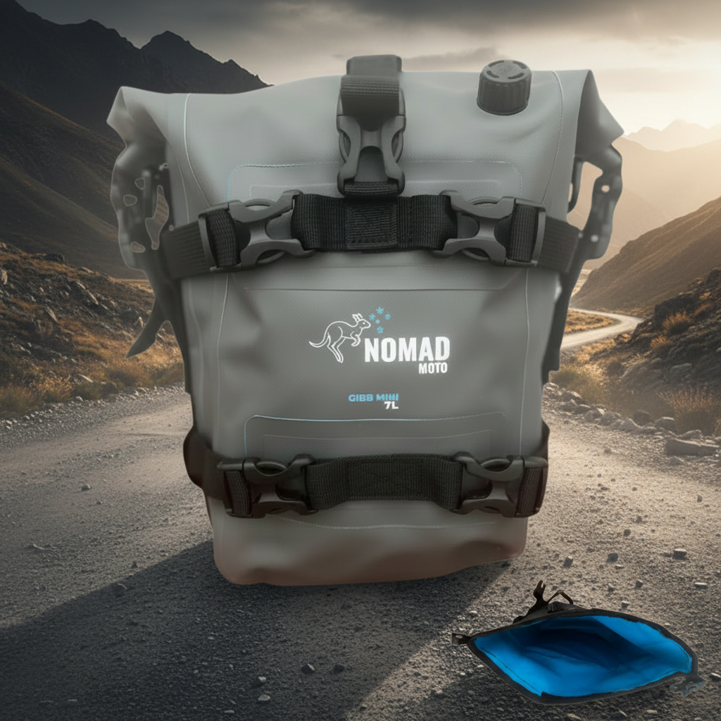 NOMAD MOTO Mini Gibb 7L – Tie-On Waterproof Adventure Bag - NOMAD MOTO