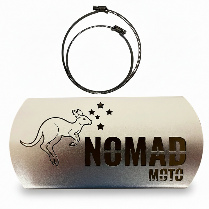 Exhaust Heat Shiled for a motorcycle  by Nomad Moto