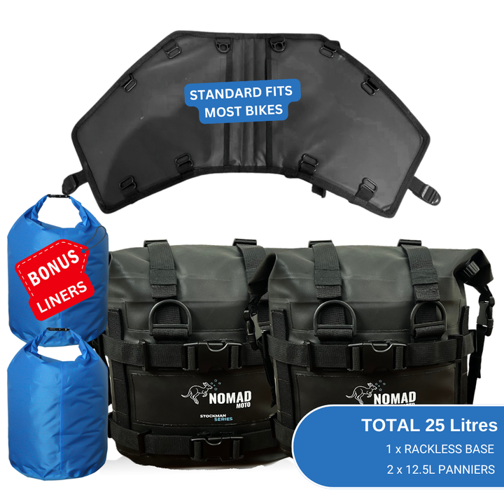 NOMAD MOTO Rackless 25L – Waterproof Soft Luggage