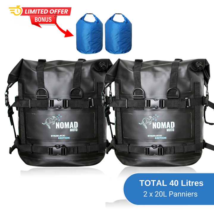 NOMAD MOTO Soft Panniers Waterproof 40L