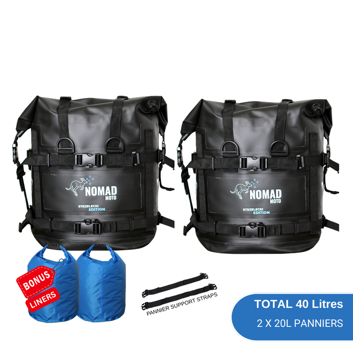 STRZELECKI PANNIER KIT — 40L - NOMAD MOTO