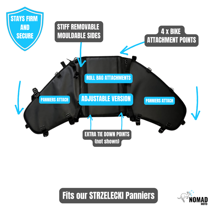 NOMAD MOTO Strzelecki Adjustable Rackless Base System