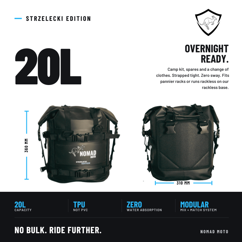 STRZELECKI PANNIER KIT — 40L - NOMAD MOTO