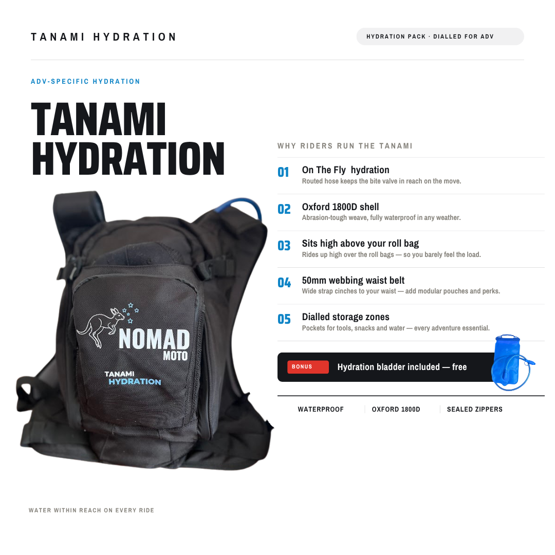 Tanami Hydration Pack - NOMAD MOTO