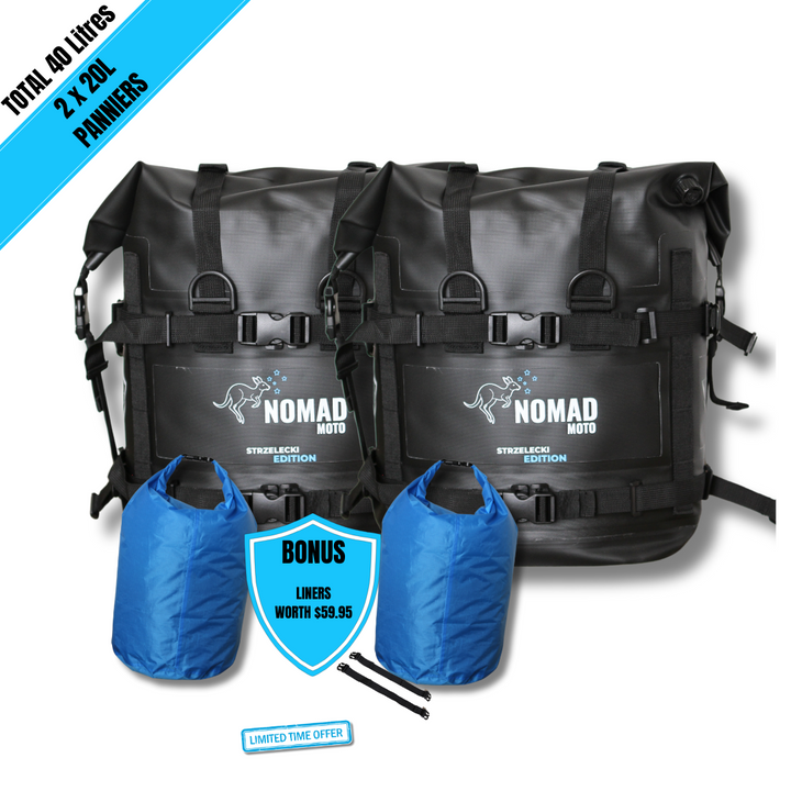 NOMAD MOTO Soft Panniers Waterproof 40L