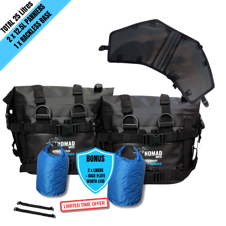 NOMAD MOTO Rackless 25L – Waterproof Soft Luggage
